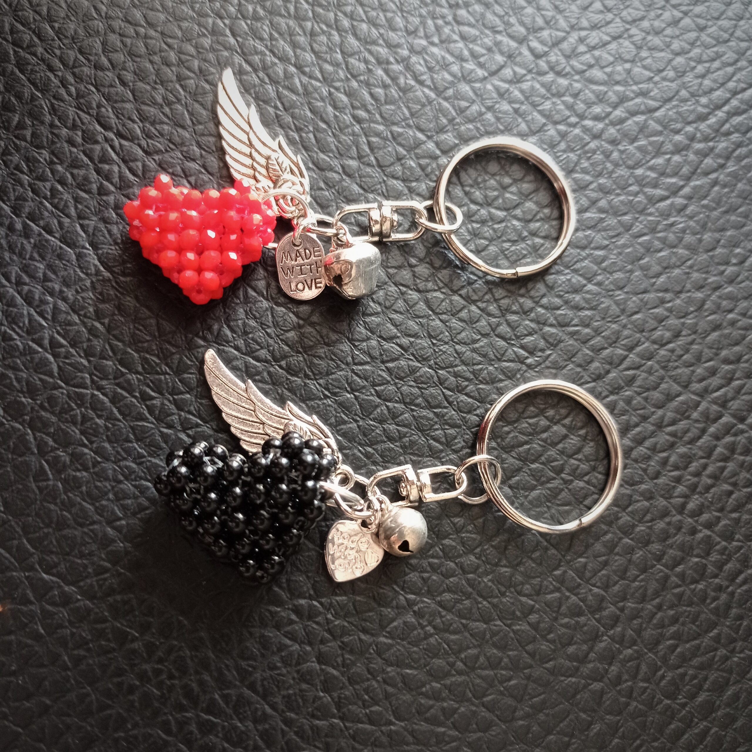 Porte-clés Déco Dentelle Et Perles - Pendentif Cœur, Alliage, Pour Sac à Main, Sac à Dos, Cadeau Femme